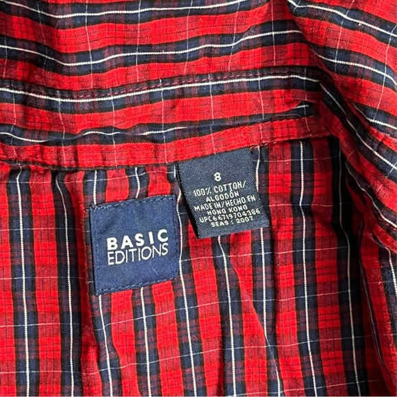 Basic Edition Button-Down Plaid Shirt - Picture 3 of 10